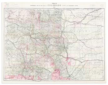 (COLORADO.) Louis Nell. Nell's Topographical Map of the State of Colorado.                                                                       